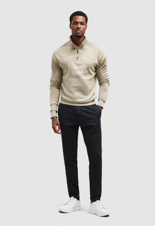 Warme Herensweater met Rits β Ideaal voor Koude Dagen