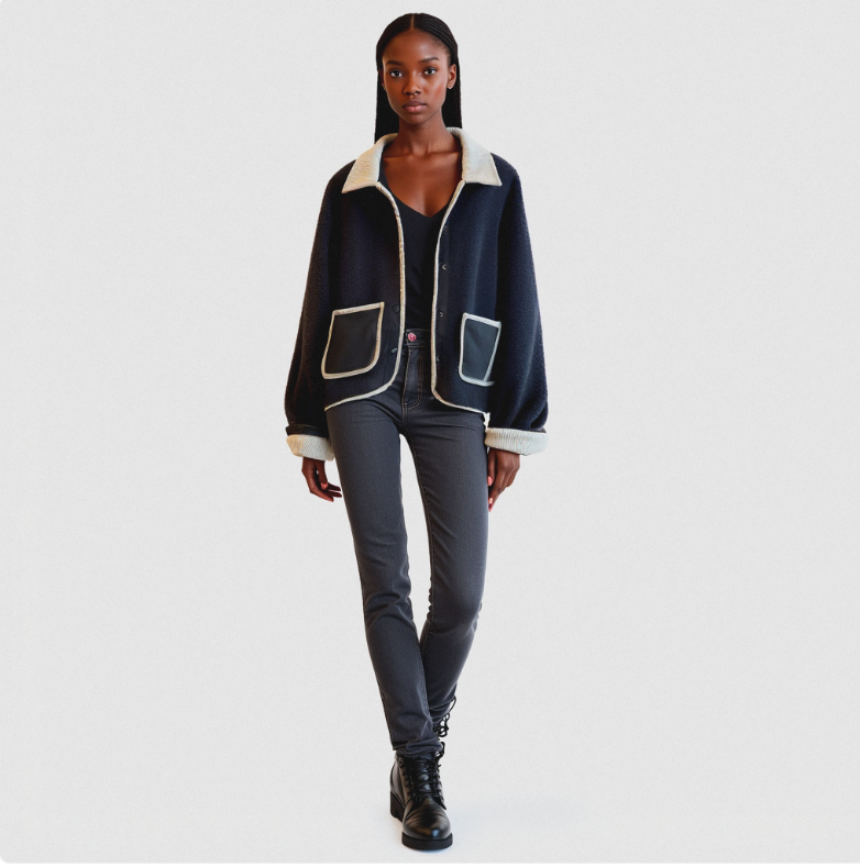 Warme Lamswollen Damesjas – Winterjas Elegant & Stijlvol