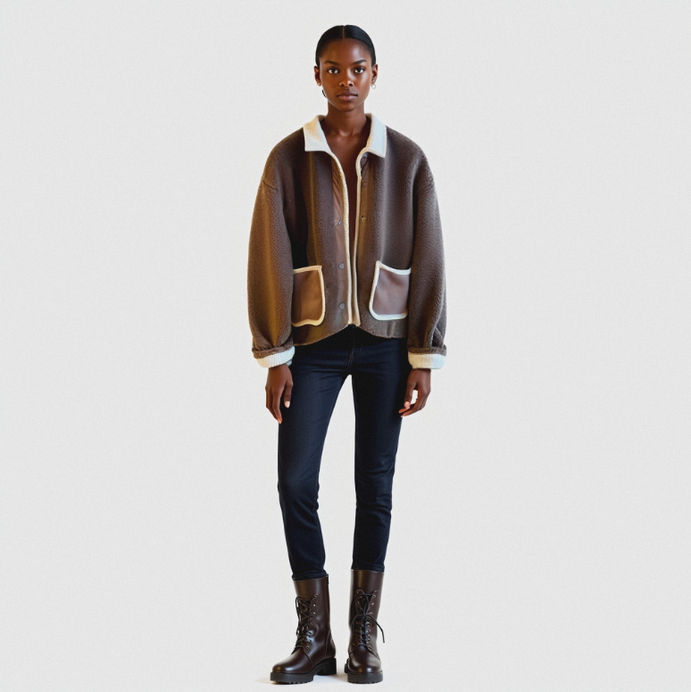 Warme Lamswollen Damesjas – Winterjas Elegant & Stijlvol