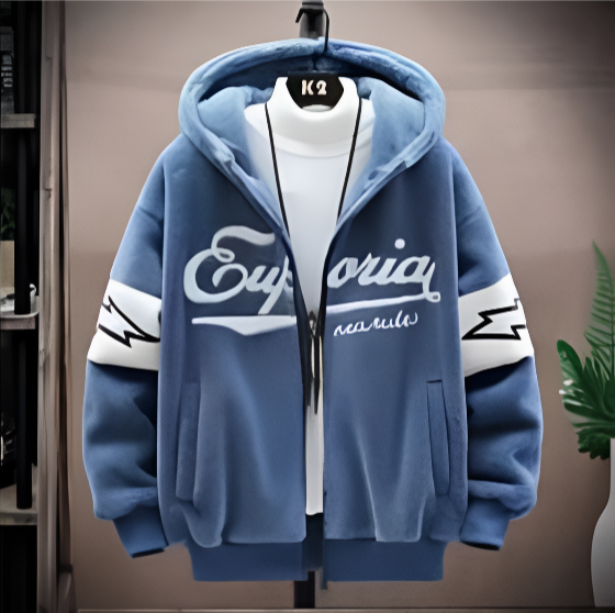 Fleece Gevoerd Sweatshirt voor Heren